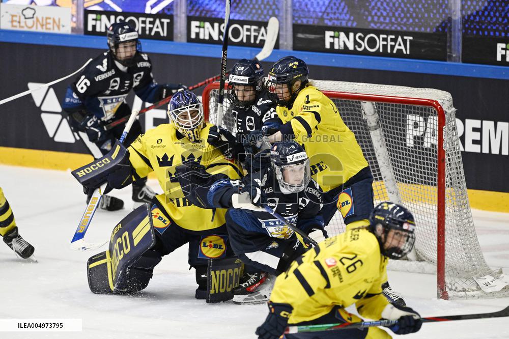 Women's EHT match Finland vs Sweden