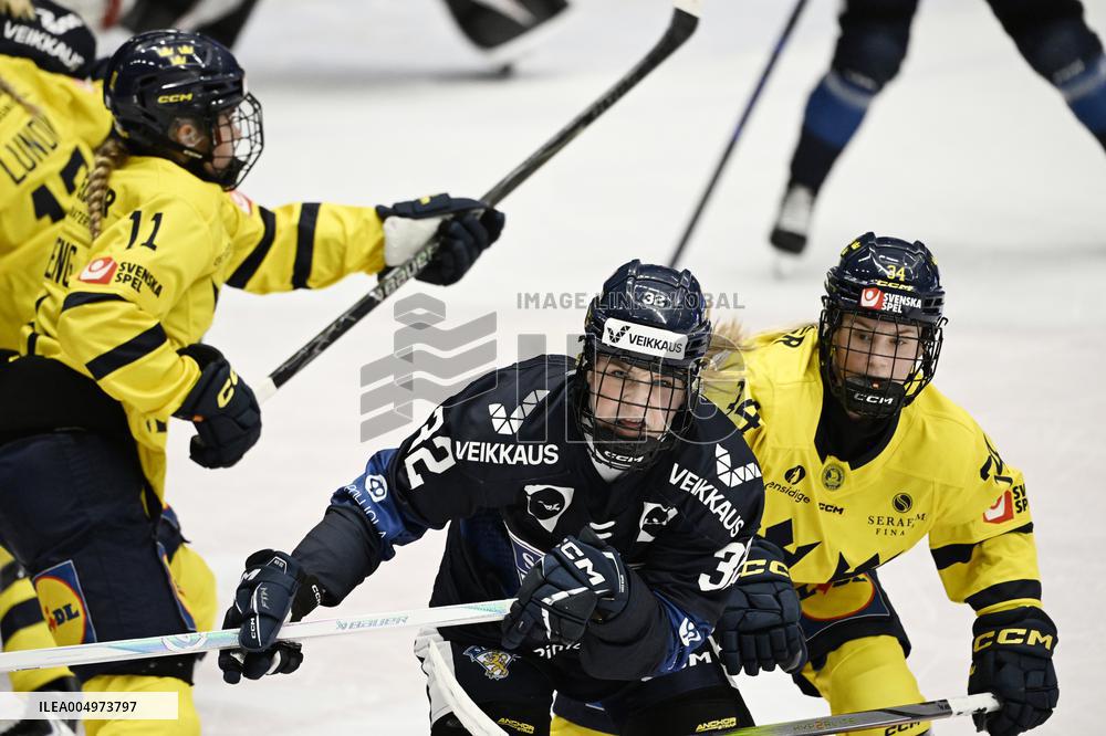 Women's EHT match Finland vs Sweden
