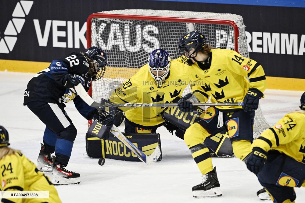 Women's EHT match Finland vs Sweden