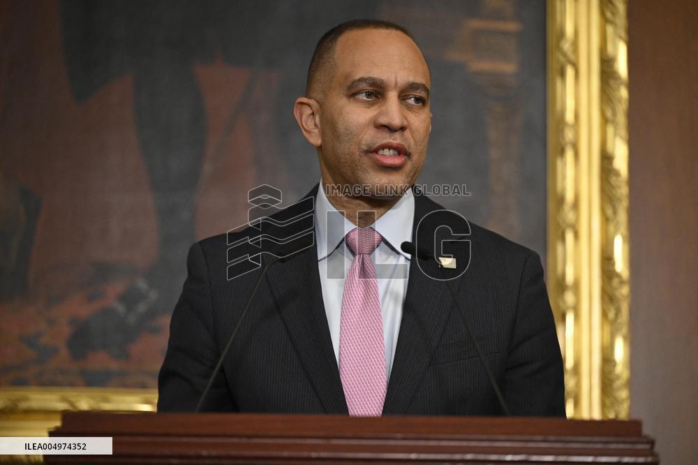 Ceremonial Menorah lighting in the Capitol
