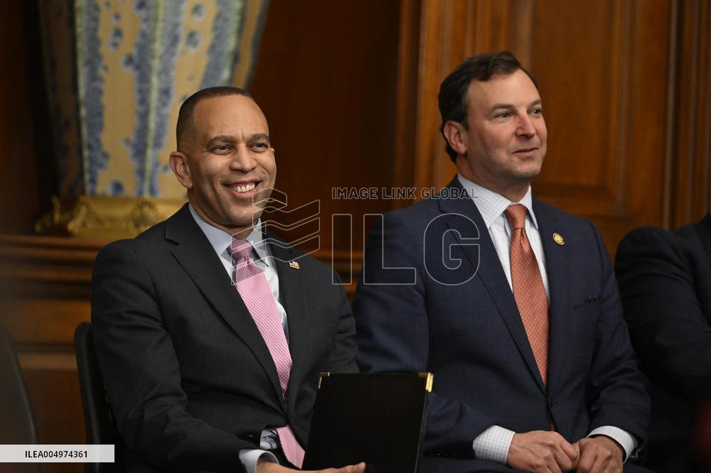 Ceremonial Menorah lighting in the Capitol
