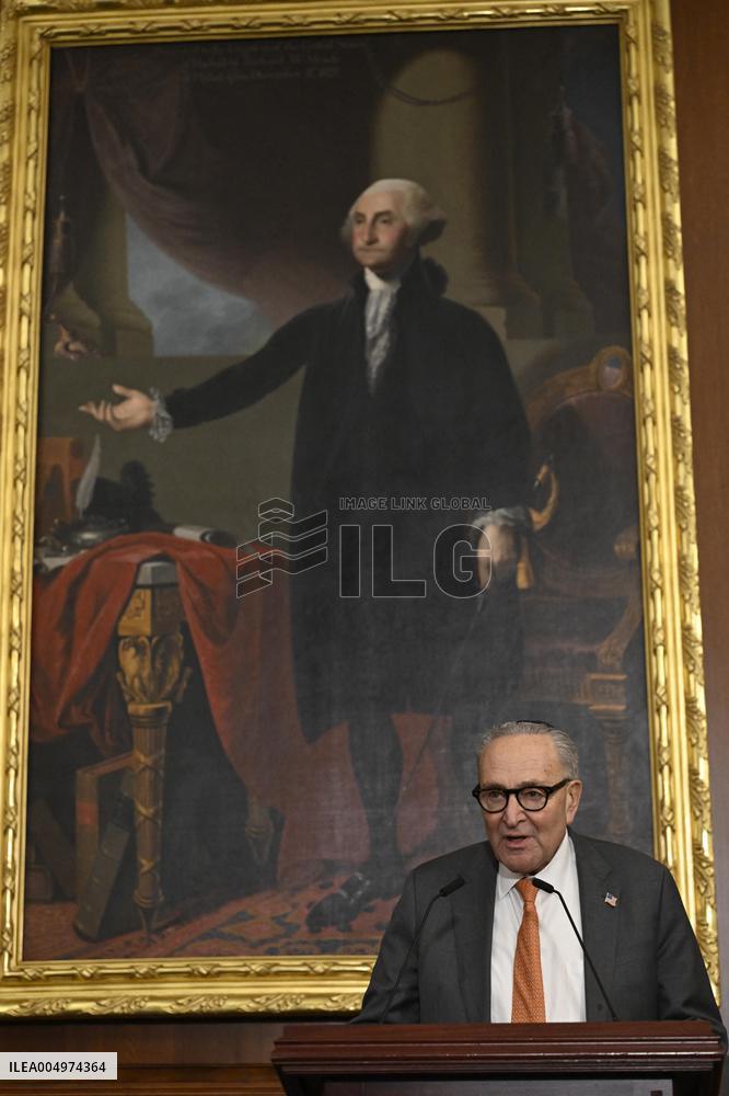 Ceremonial Menorah lighting in the Capitol