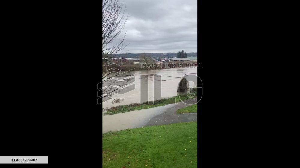 US: Atmospheric River Brings Major Flooding in Western Washington