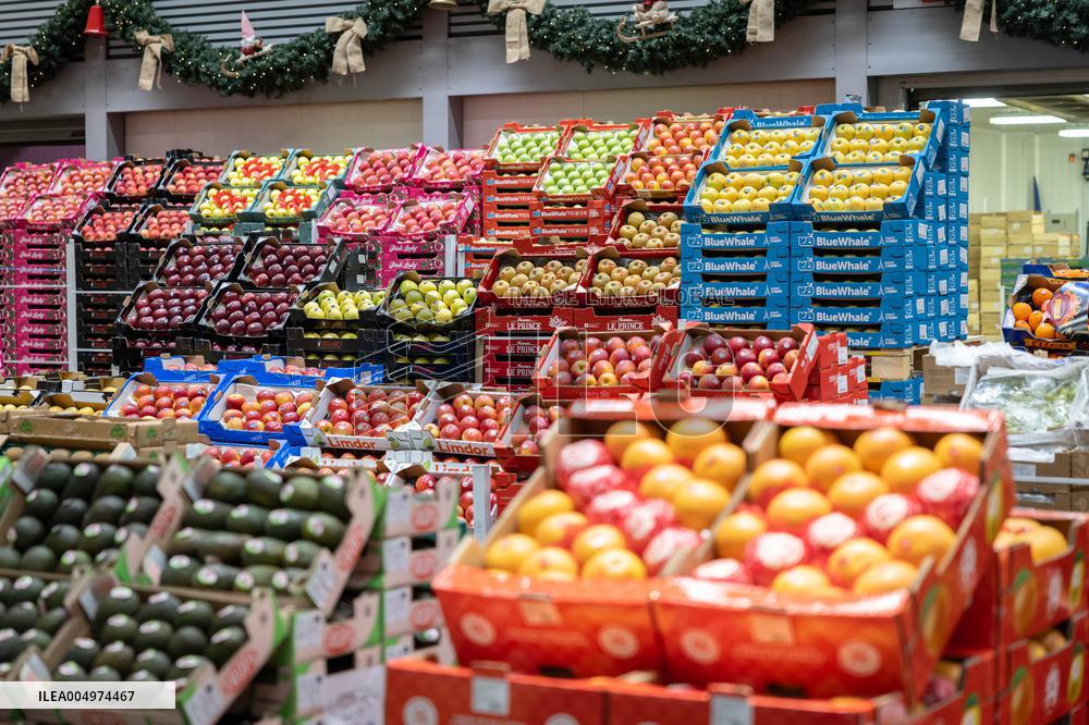 Christmas press visit to the Rungis International Market