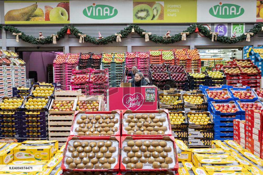 Christmas press visit to the Rungis International Market