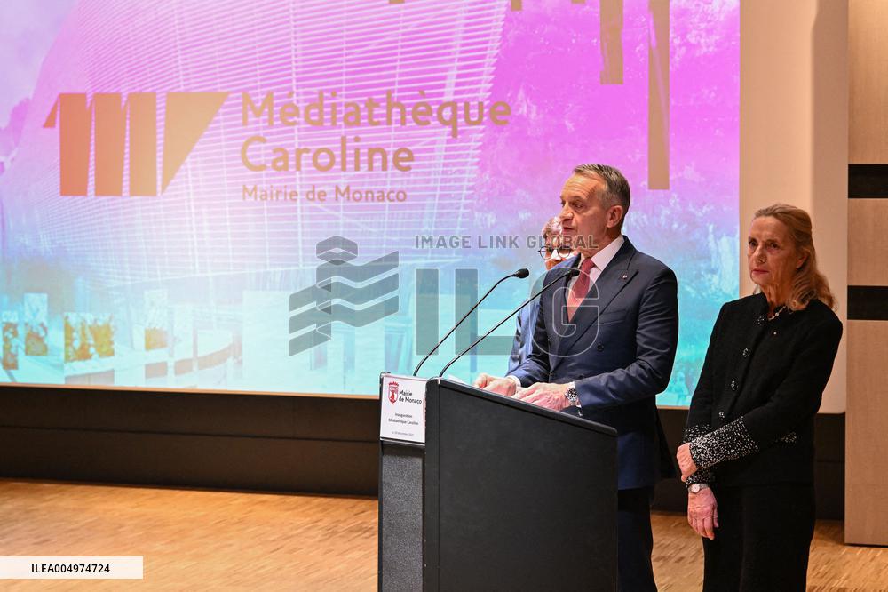 NO TABLOIDS - Caroline Media Library Inauguration - Monaco