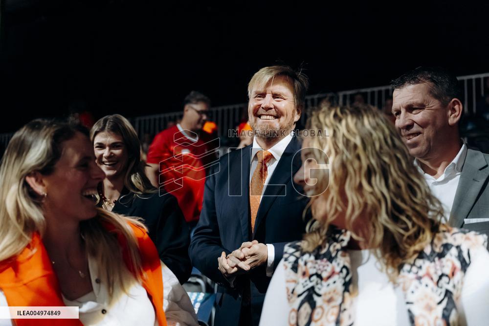 King Willem Alexander At IHF Womens Handball Championship - Rotterdam