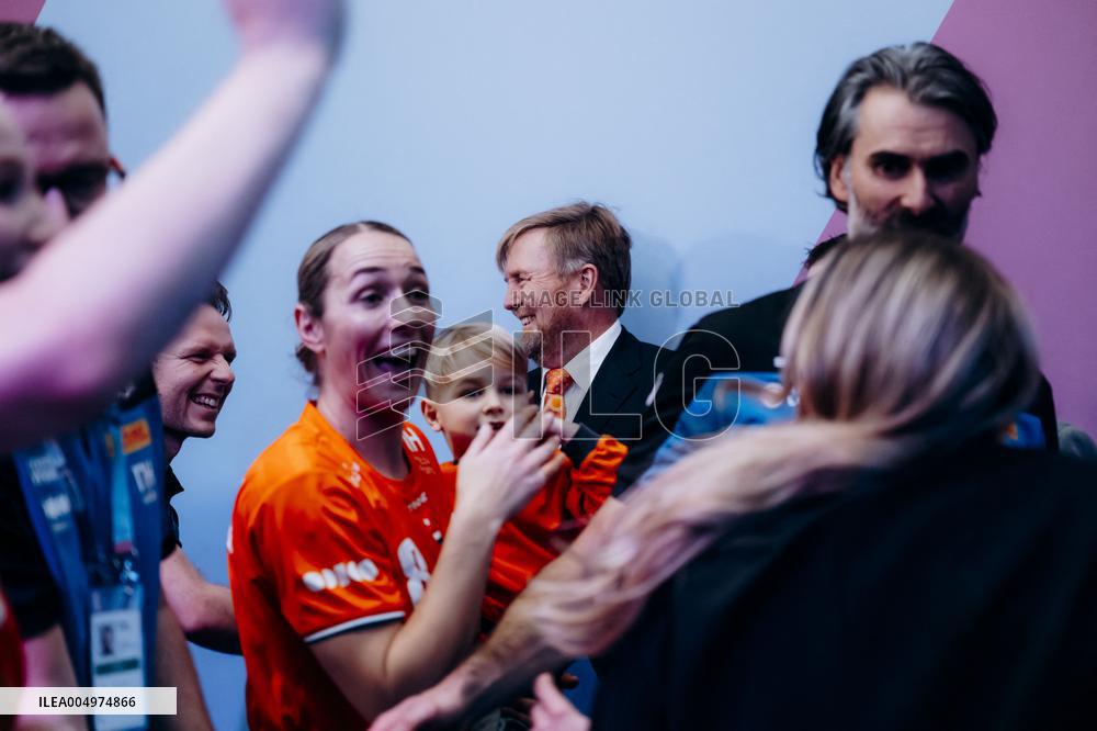 King Willem Alexander At IHF Womens Handball Championship - Rotterdam