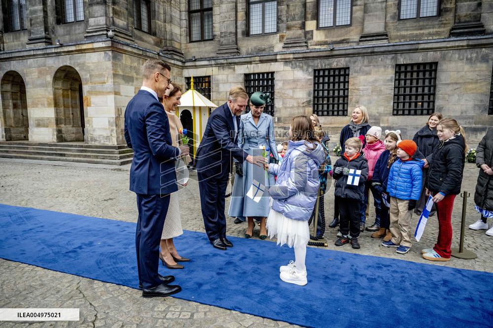 Royals Welcome the Finnish President - Amsterdam