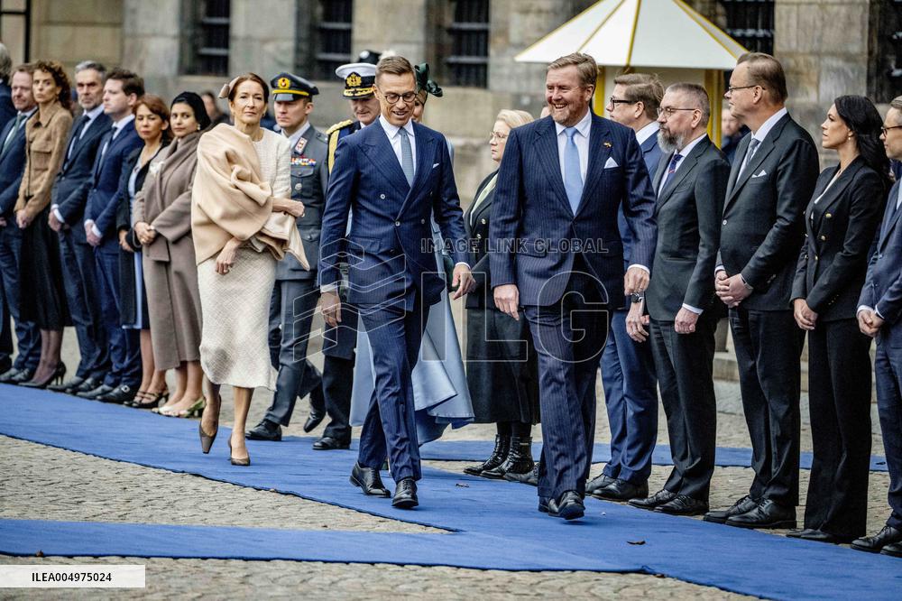 Royals Welcome the Finnish President - Amsterdam