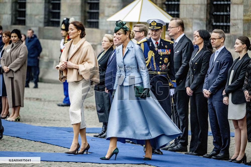 Royals Welcome the Finnish President - Amsterdam