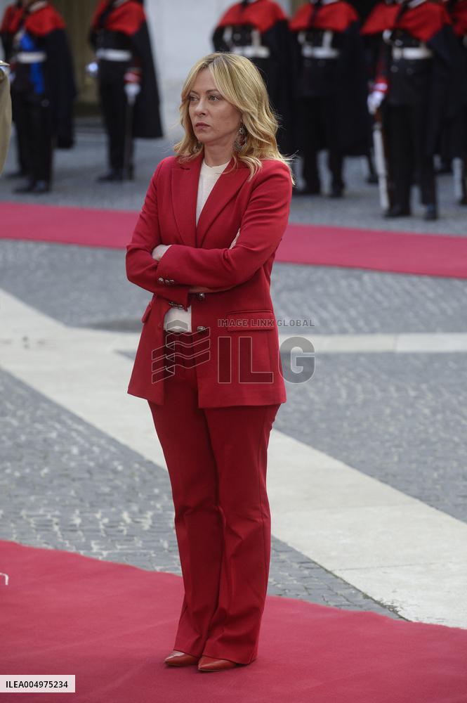 Giorgia Meloni Meets the President of the Republic of Mozambique - Rome