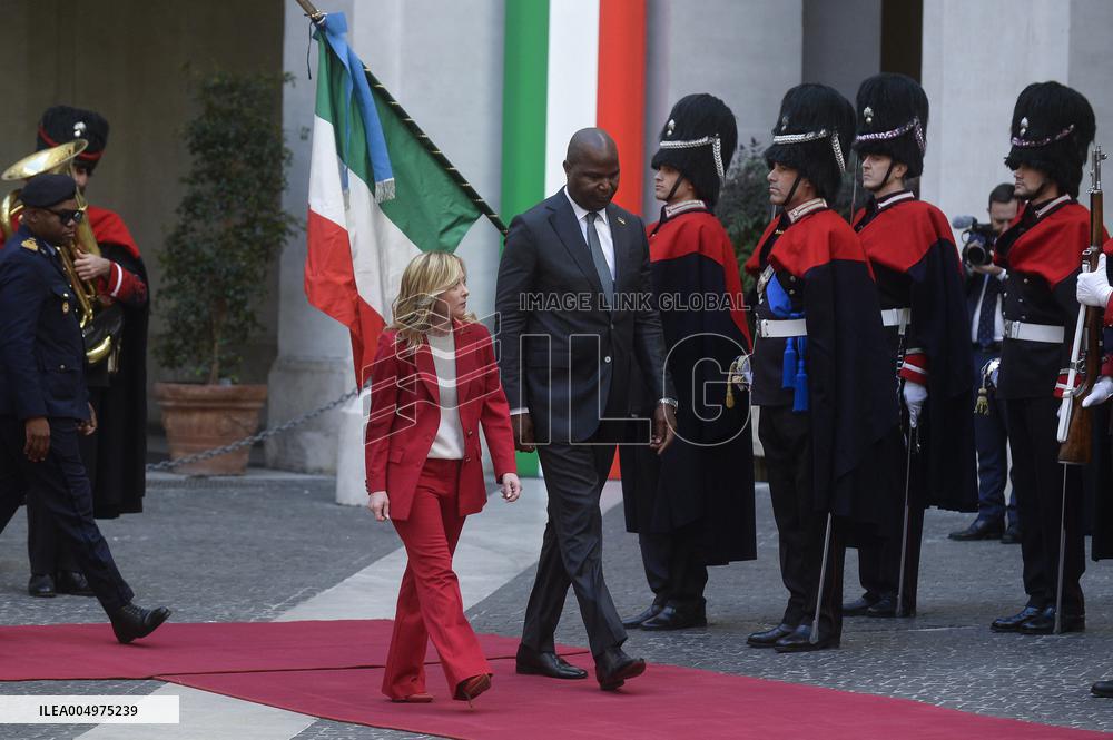 Giorgia Meloni Meets the President of the Republic of Mozambique - Rome