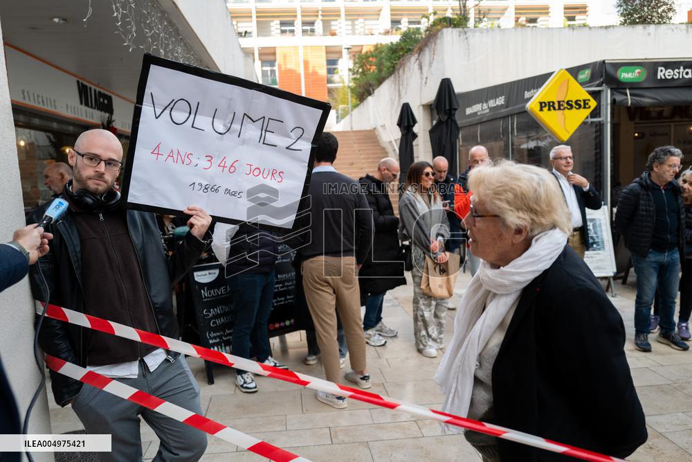 Book Signing for Nicolas Sarkozy's Book Journal D'un Prisonnier - Marseille