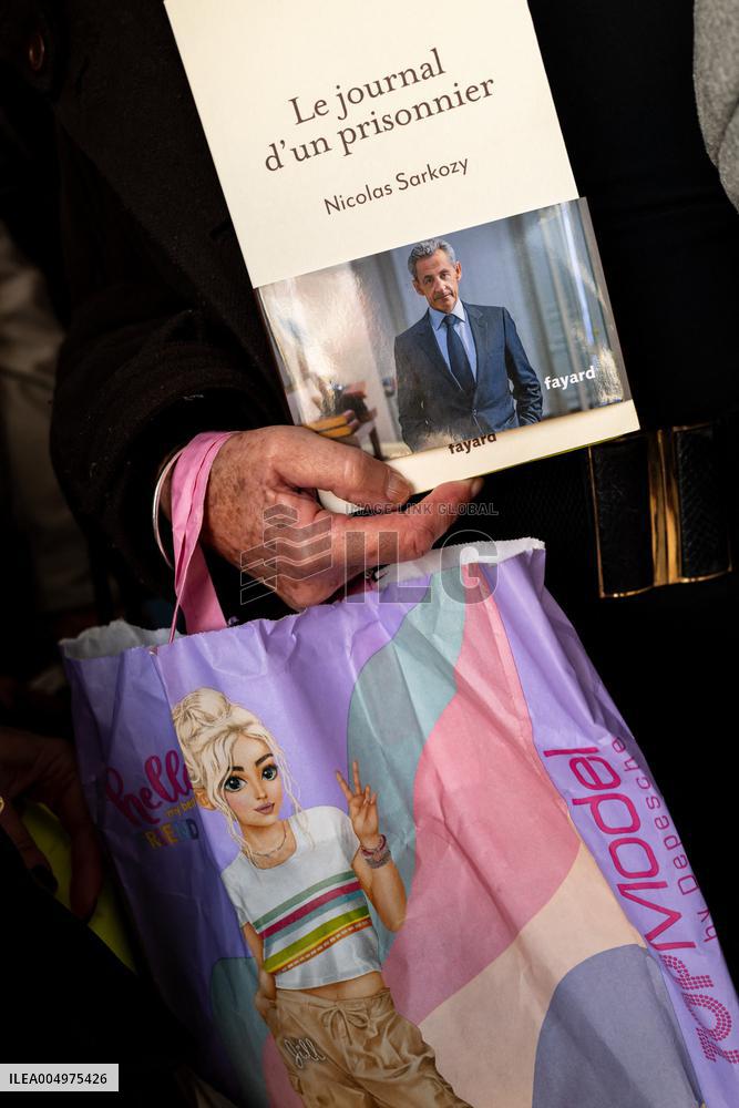 Book Signing for Nicolas Sarkozy's Book Journal D'un Prisonnier - Marseille
