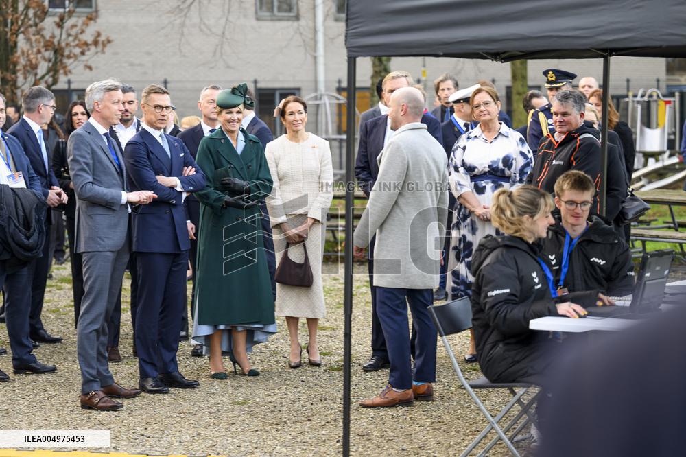 Royals Visit Defensity College - Amsterdam