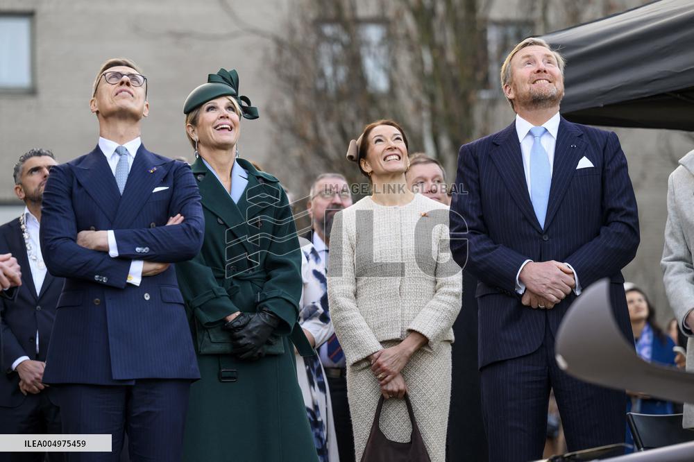 Royals Visit Defensity College - Amsterdam