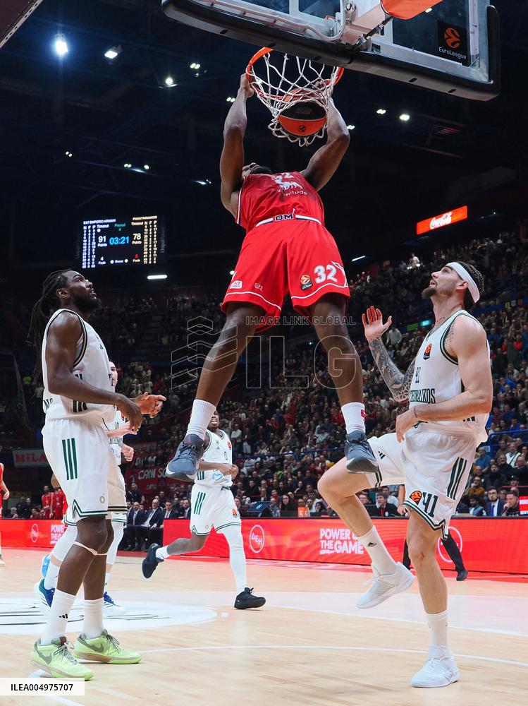 BASKET - Euroleague - Olimpia Milano vs Panathinaikos Atene