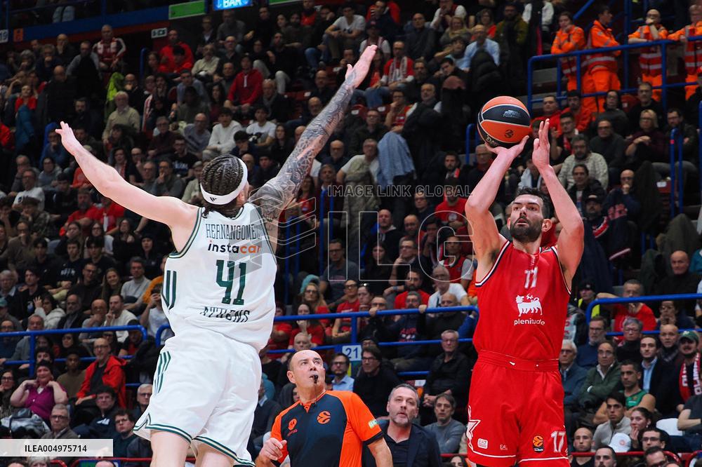 BASKET - Euroleague - Olimpia Milano vs Panathinaikos Atene