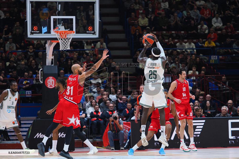 BASKET - Euroleague - Olimpia Milano vs Panathinaikos Atene