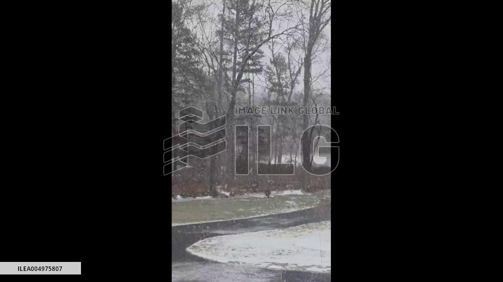 US: Snow Falls in Northern New Jersey 2