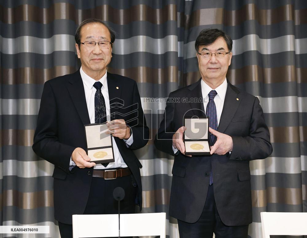 Japanese Nobel laureates in Stockholm