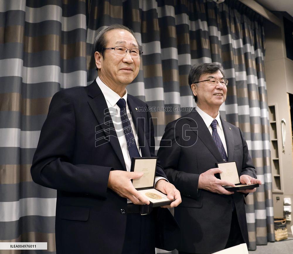 Japanese Nobel laureates in Stockholm