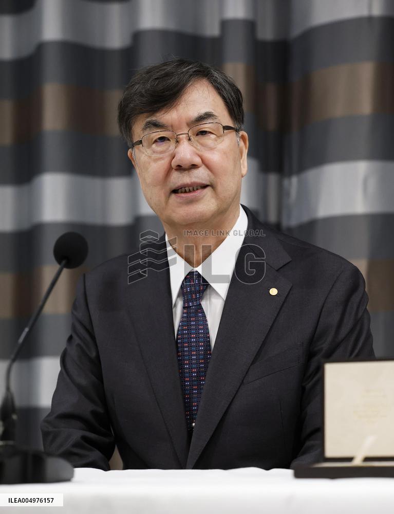 Nobel laureate Sakaguchi in Stockholm