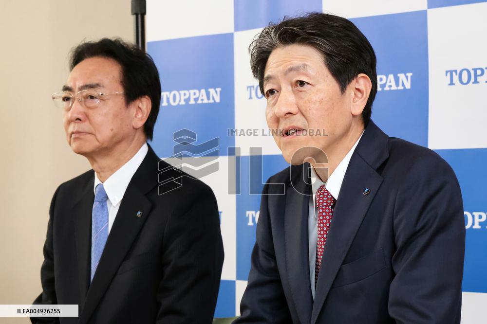 TOPPAN Holdings President Change Press Conference