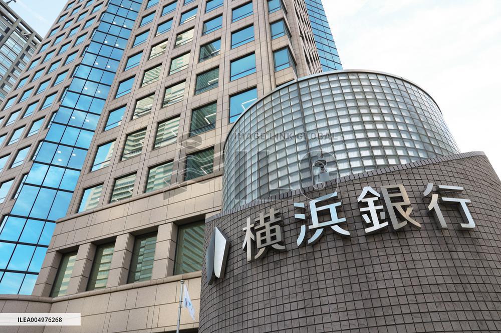 Yokohama Bank Exterior and signboard