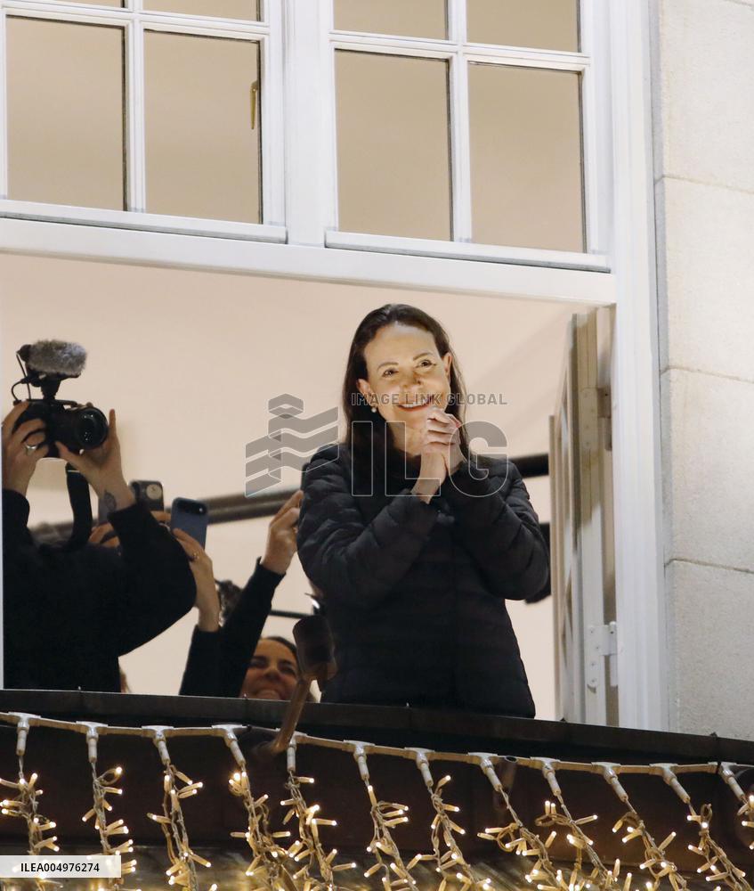 Nobel Peace Prize winner Machado in Oslo