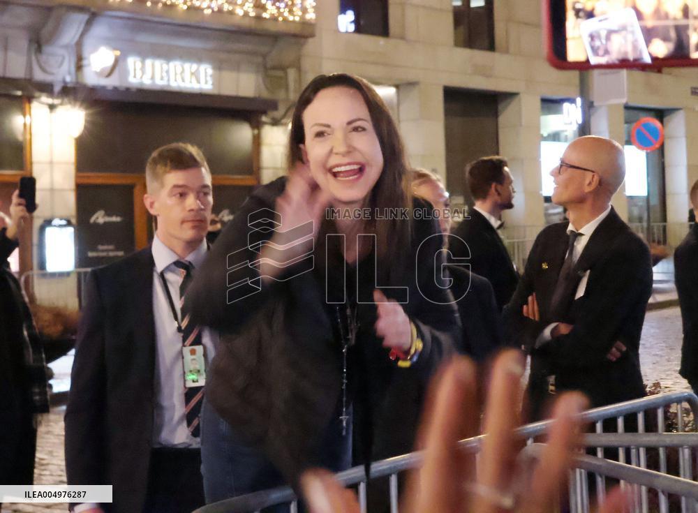 Nobel Peace Prize winner Machado in Oslo