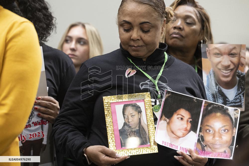 Press conference on gun violence prevention Hart Senate office building