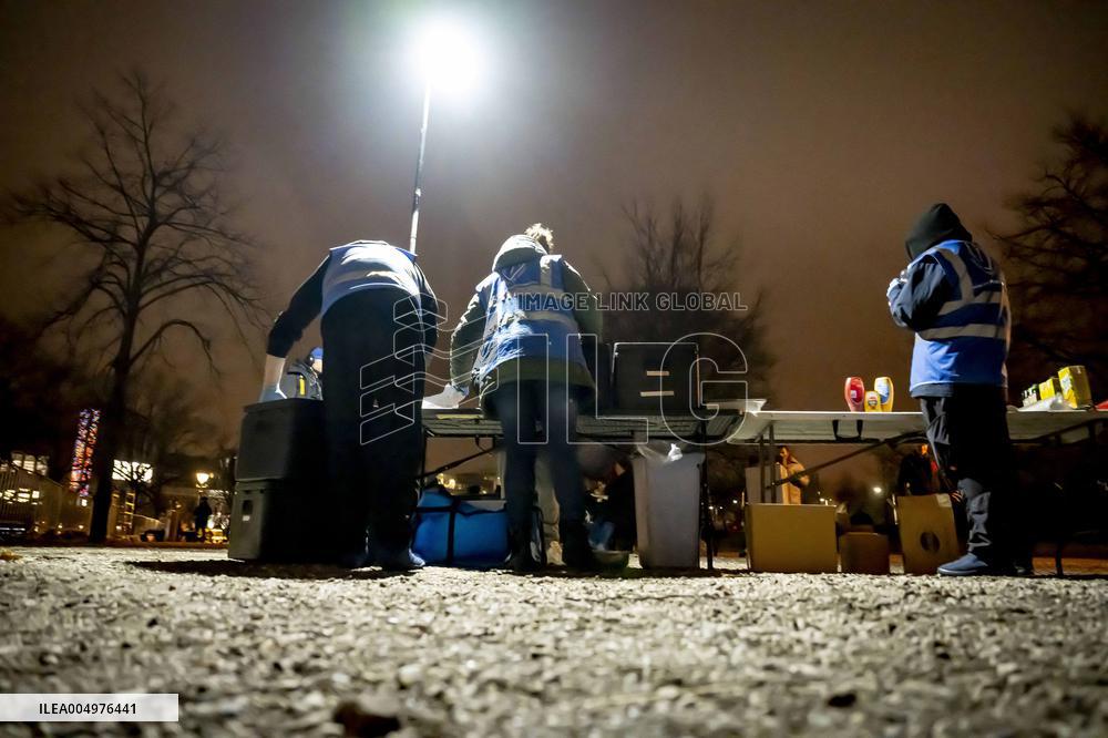 Homeless People Served Hot Meals - The Hague