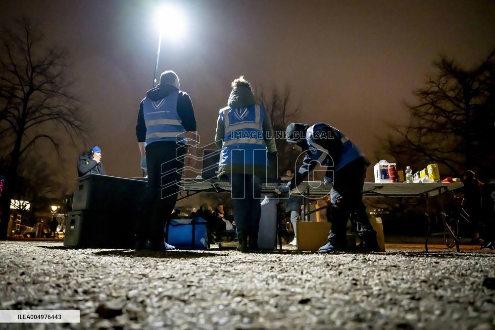 Homeless People Served Hot Meals - The Hague
