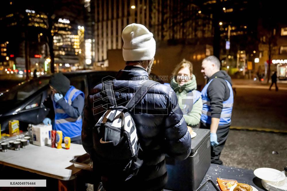 Homeless People Served Hot Meals - The Hague