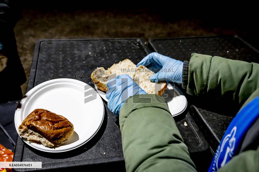 Homeless People Served Hot Meals - The Hague