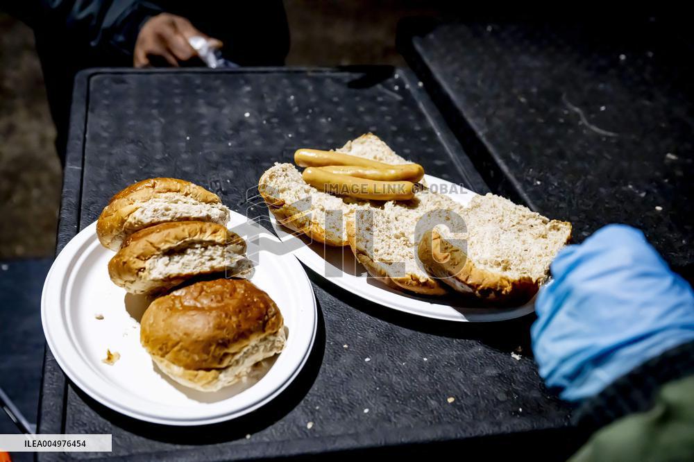 Homeless People Served Hot Meals - The Hague