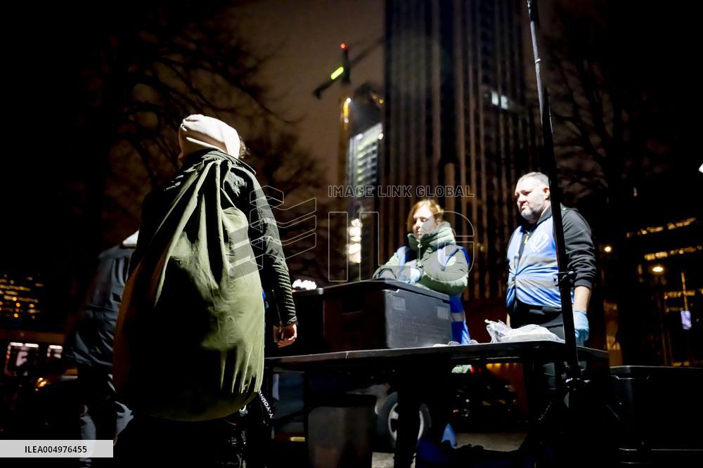 Homeless People Served Hot Meals - The Hague