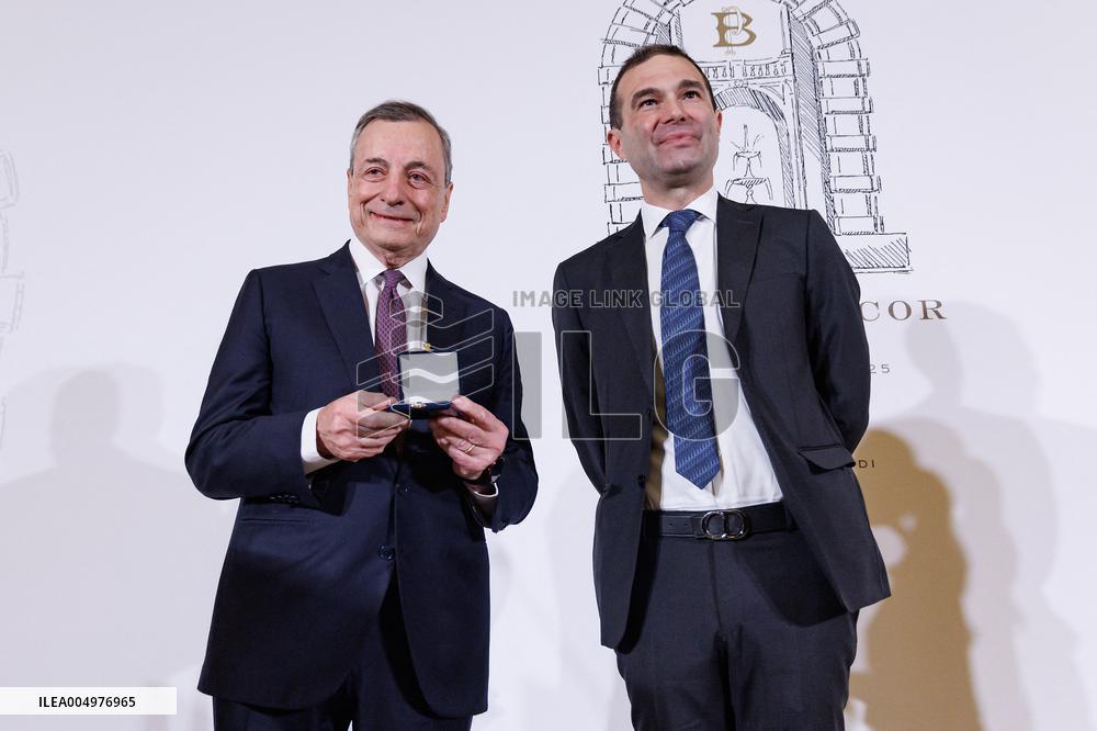 Mario Draghi Receives 2025 Bancor Prize - Rome