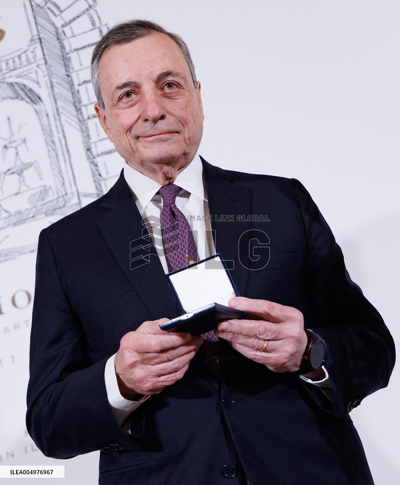 Mario Draghi Receives 2025 Bancor Prize - Rome