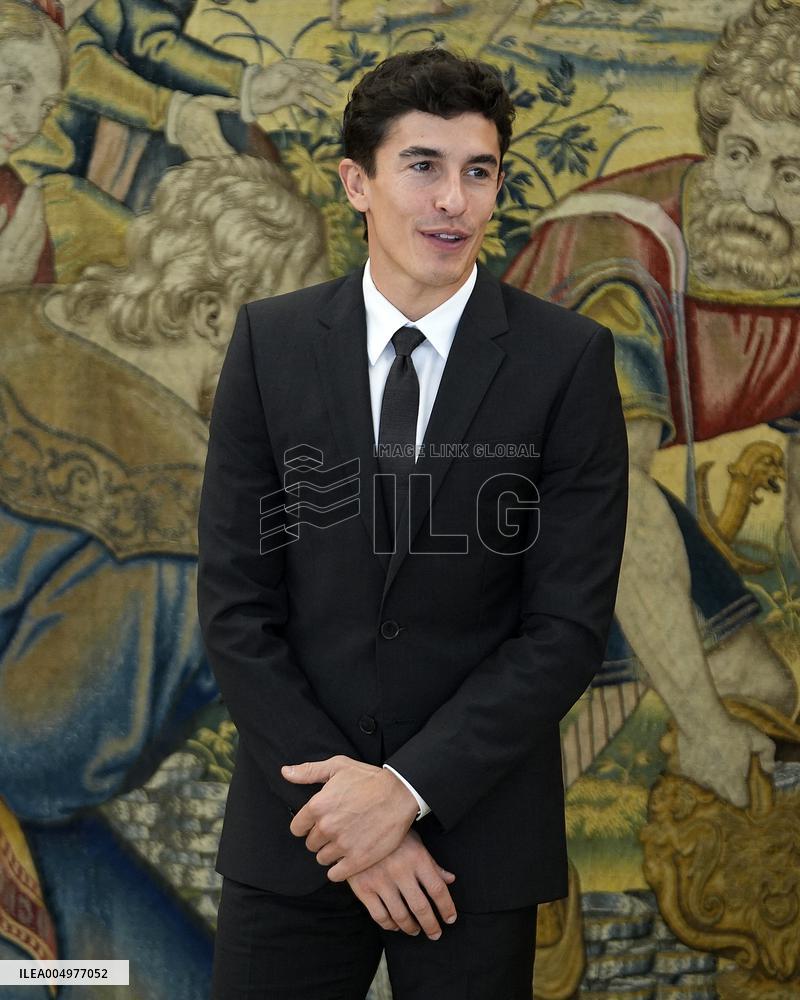 King Felipe VI Audience With Marc and Alex Marquez - Madrid