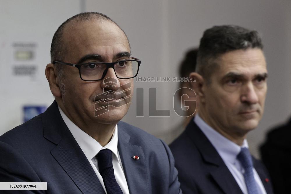 Minister of The Interior Nunez Visits BRI and GIGN - Versailles