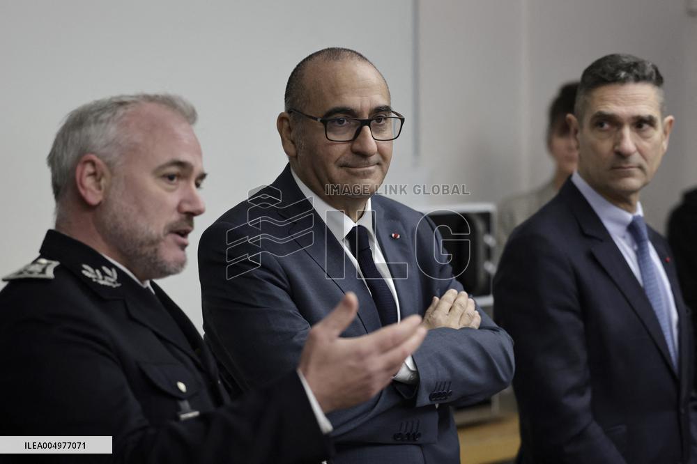 Minister of The Interior Nunez Visits BRI and GIGN - Versailles