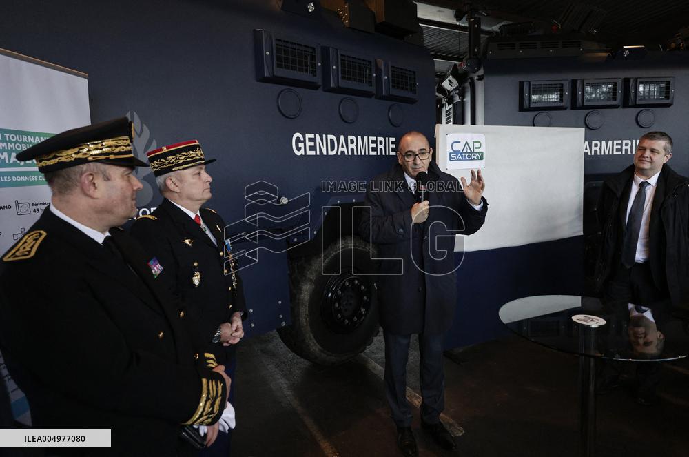 Minister of The Interior Nunez Visits BRI and GIGN - Versailles