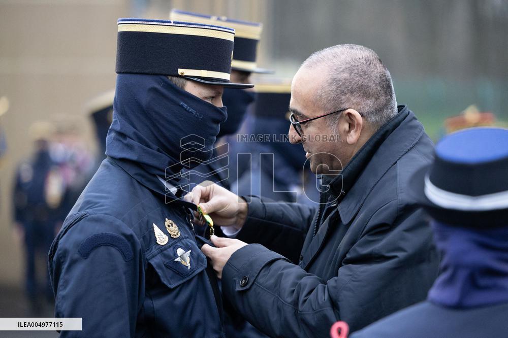 Installation of GIGN new commander Benoit Villeminoz - Versailles