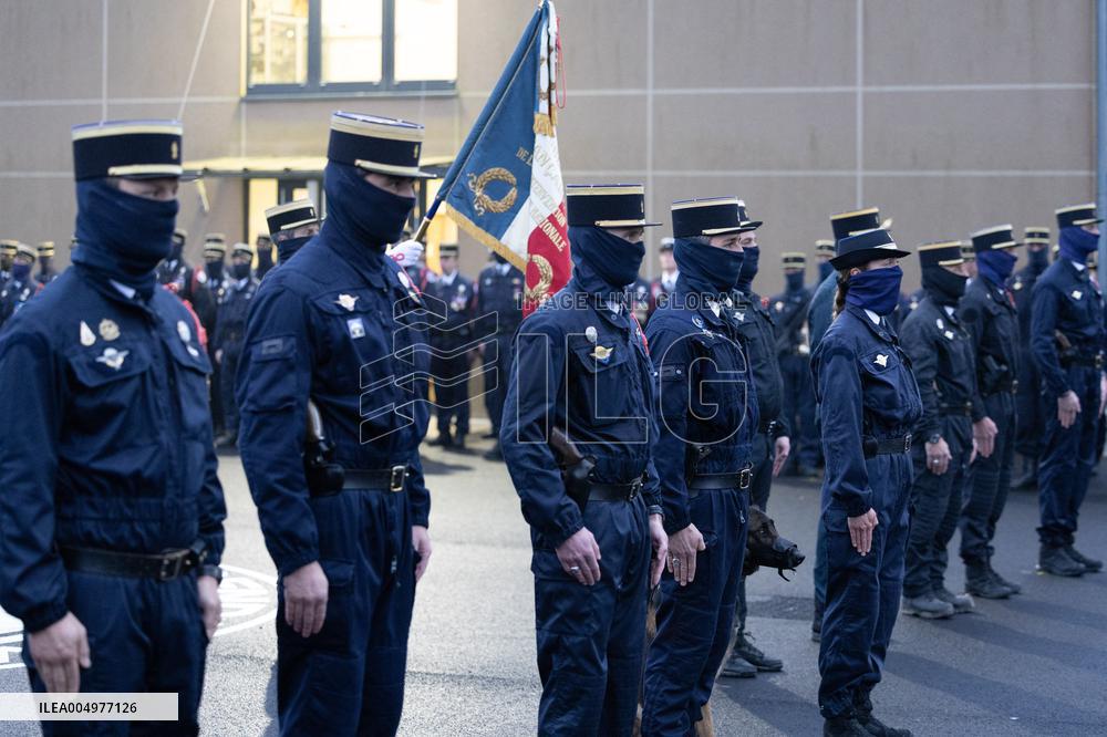 Installation of GIGN new commander Benoit Villeminoz - Versailles