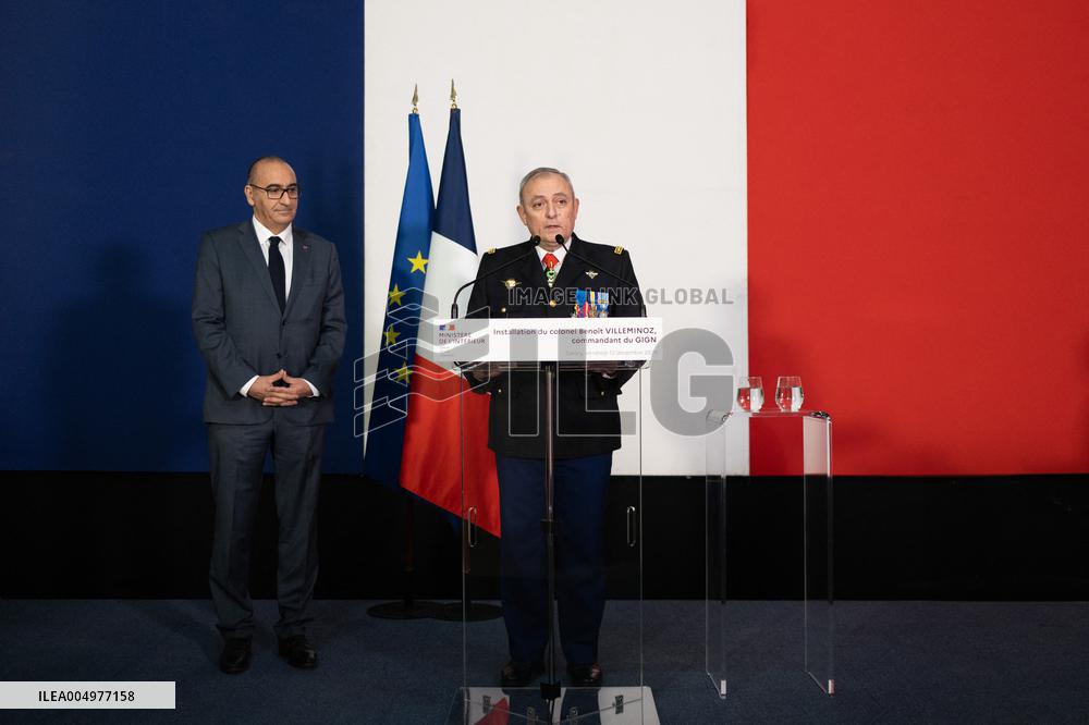 Installation of GIGN new commander Benoit Villeminoz - Versailles