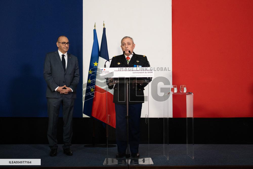Installation of GIGN new commander Benoit Villeminoz - Versailles