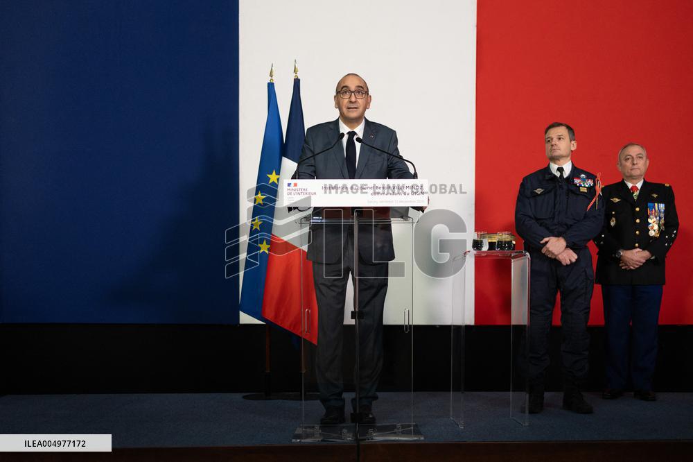 Installation of GIGN new commander Benoit Villeminoz - Versailles